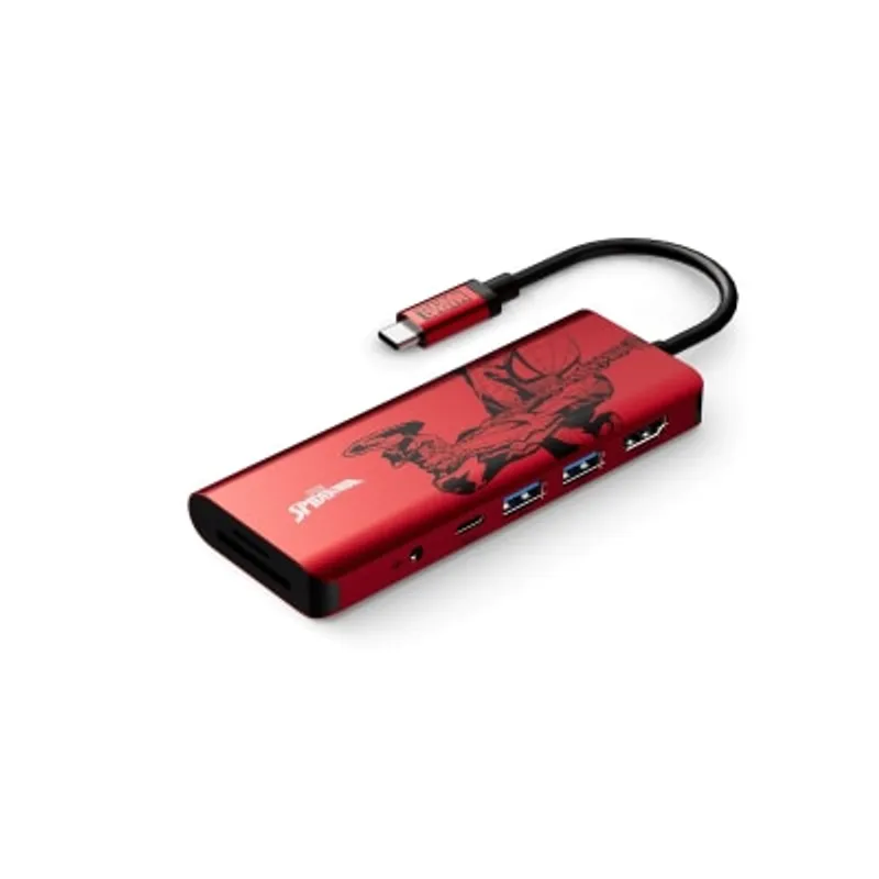 BELKIN 貝爾金 Connect USB-C® 7 合 1 高速多媒體集線器 (100W) (迪士尼系列, 蜘蛛俠)