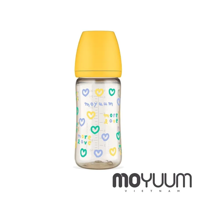 Moyuum寬口奶瓶270ml/9oz(黃色)