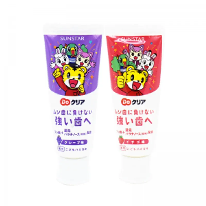 日本三詩達SUMSTAR巧虎兒童牙膏(葡萄/草莓味)70g 12支裝