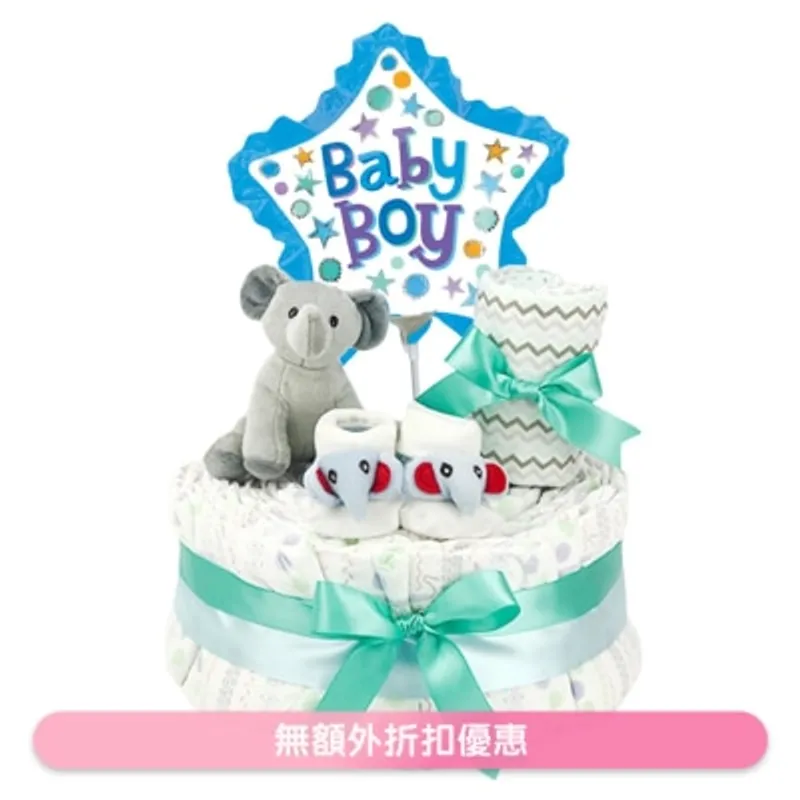 The Gift 1 層尿片蛋糕 WSGM1T010 (商家直送 - 4個工作天內送到府上)