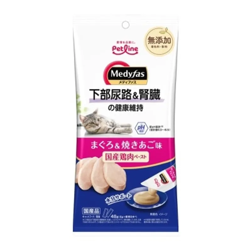 懷石 Medifas 泌尿道及腎臟健康 鮪魚‧飛魚口味 (6g x8) 005348 貓小食