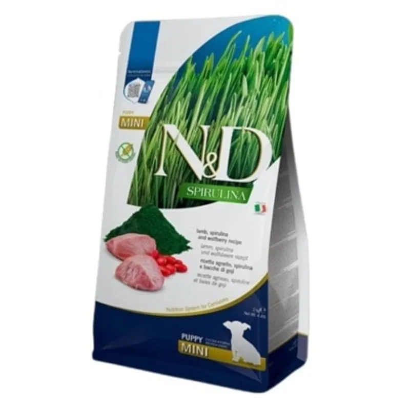 Farmina N&D Spirulina Formula Lamb Puppy Mini 螺旋藻羊肉+枸杞 幼犬 2kg (小粒)
