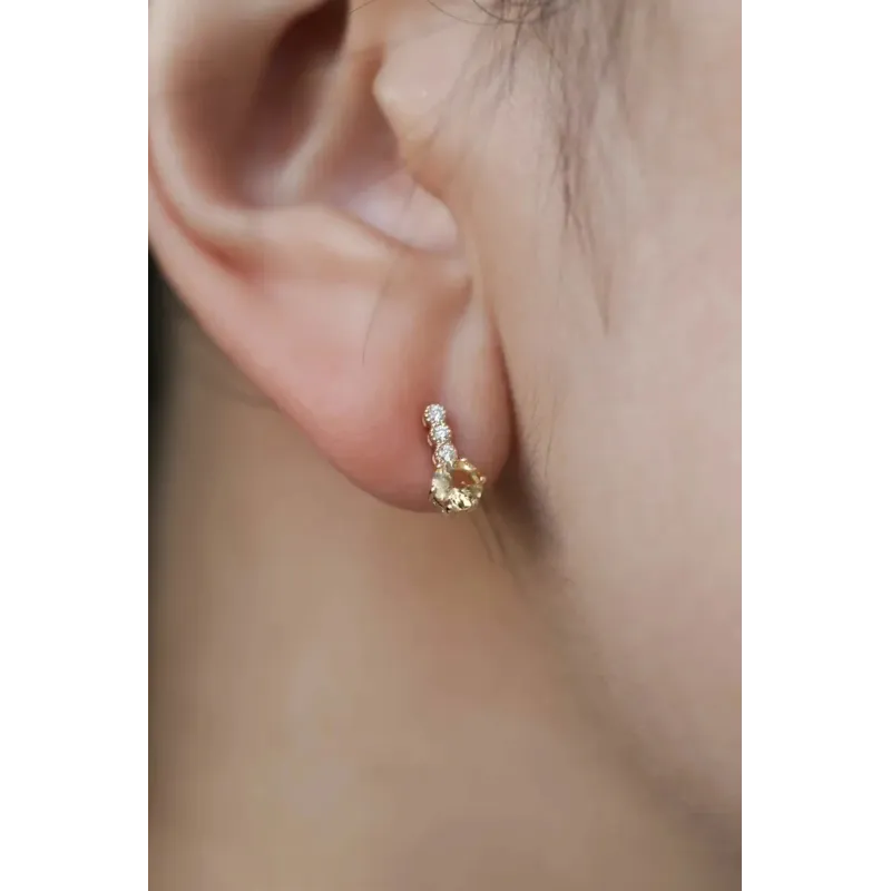 Celeste Earrings - Citrine
