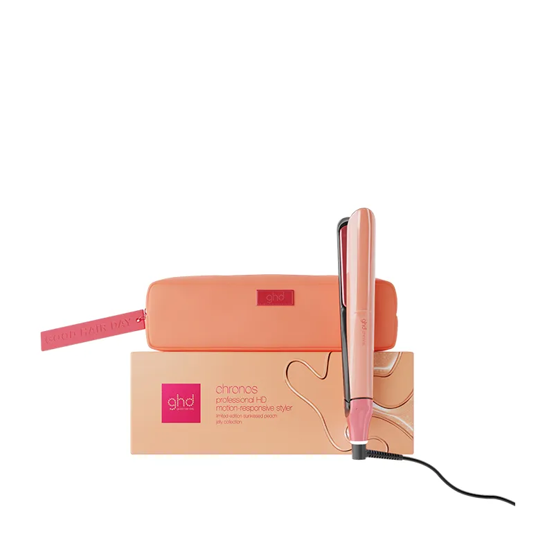 GHD 限量版阳光蜜桃 高清亮泽造型夹(附有隔热收纳袋)