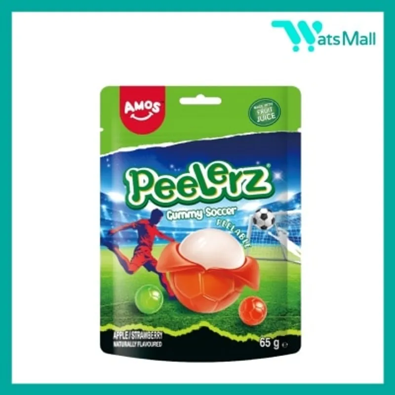 AMOS Peelerz足球造型剝皮軟糖65克