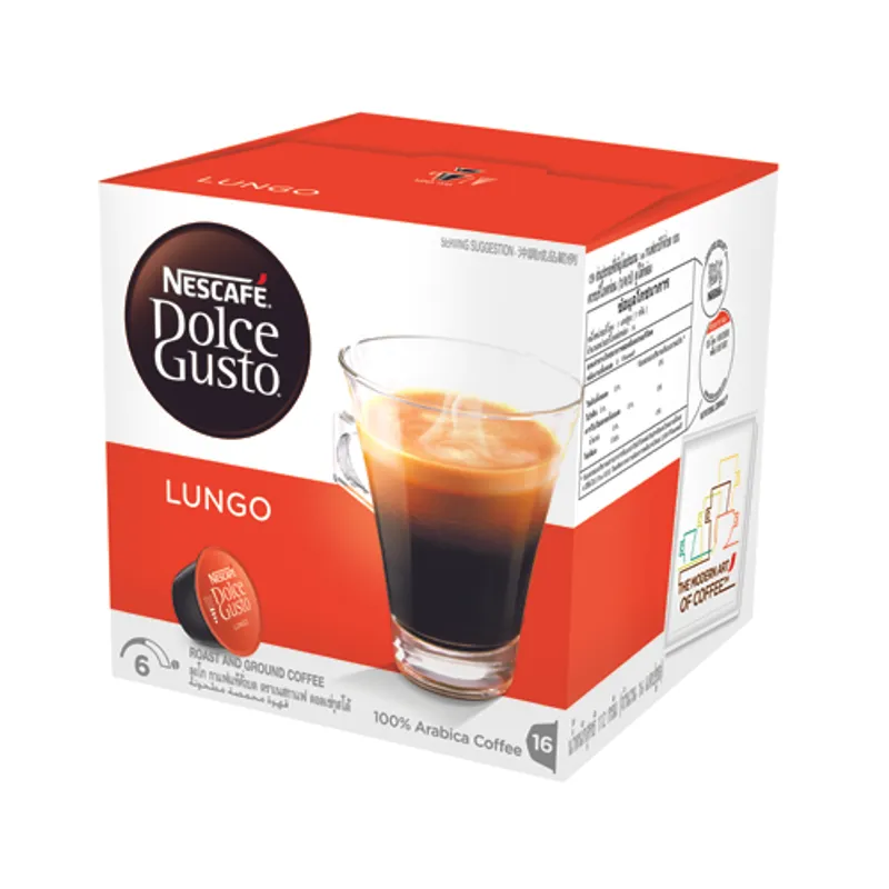 NESCAFE 美式濃黑咖啡膠囊 LUNGO