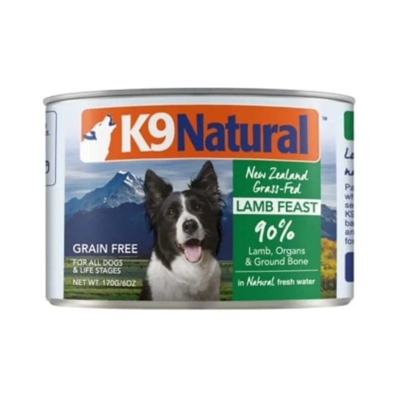 K9 Naturals [K9-C-L170] - 羊肉盛宴 主食狗罐頭 170g