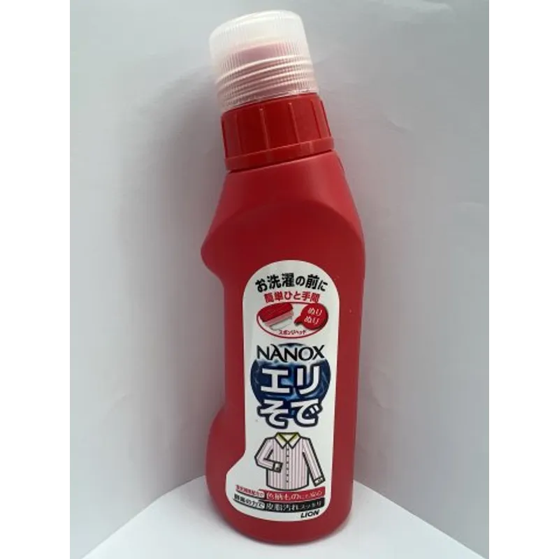 日本LION獅王海綿頭塗式潔白衣領袖口(紅瓶)