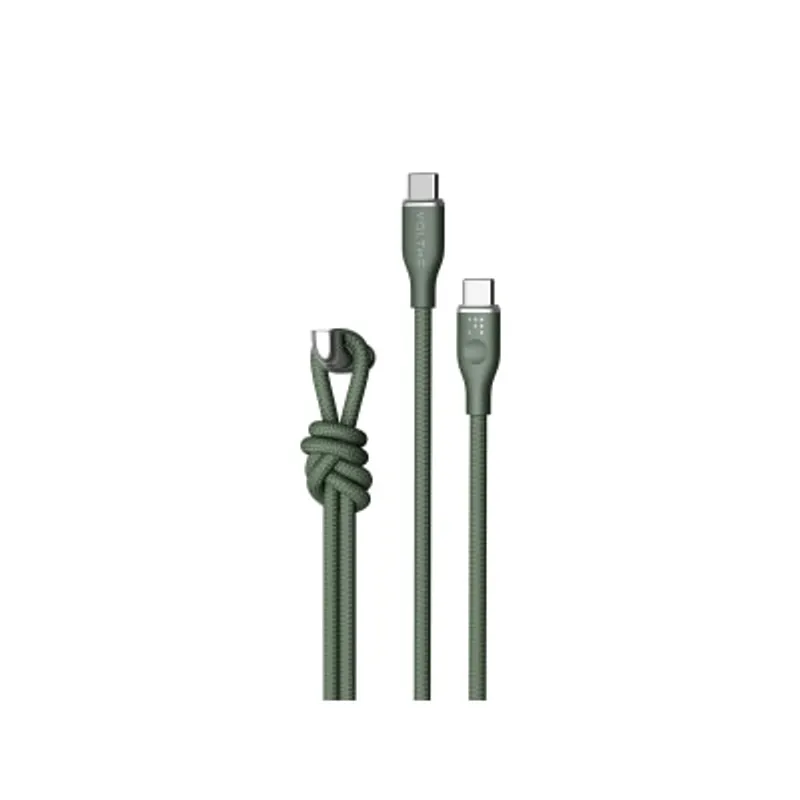 Voltme PowerLink RUGG 系列 USB-C to USB-C 耐用充電／傳輸編纖線 (3A/60W) 1.8米