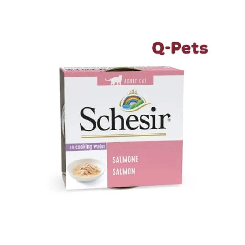 Schesir 4062純三文魚水煮貓主食罐85g