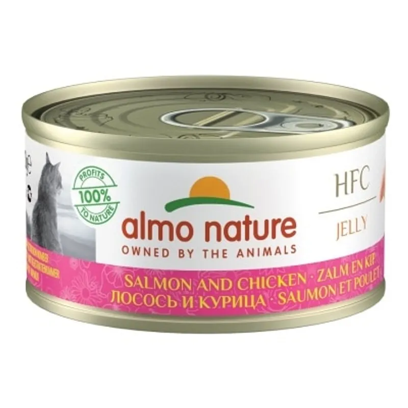 ALMO NATURE HFC Jelly 三文魚 雞肉 (70g) almo nature貓罐頭