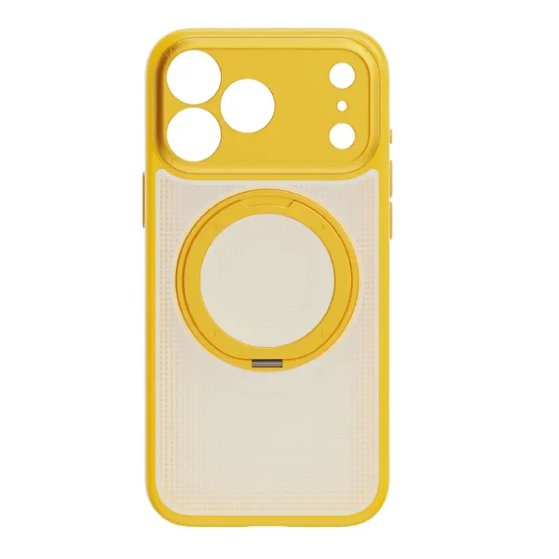 MOMAX iPhone 18 Pro Max SOMA Cystal RollerCase 磁吸保護殼 黃