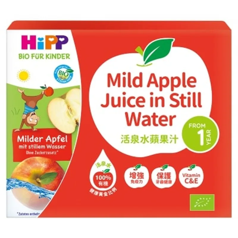 喜寶 HiPP有機活泉水蘋果汁3pcs