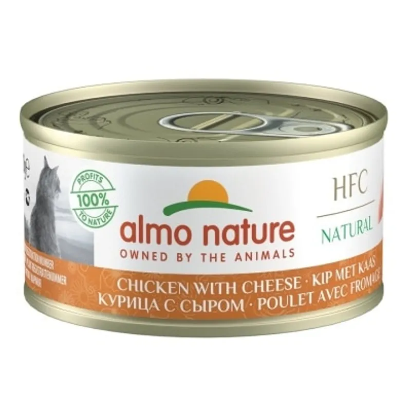 ALMO NATURE HFC Natural 雞肉 芝士(70g) almo nature貓罐頭