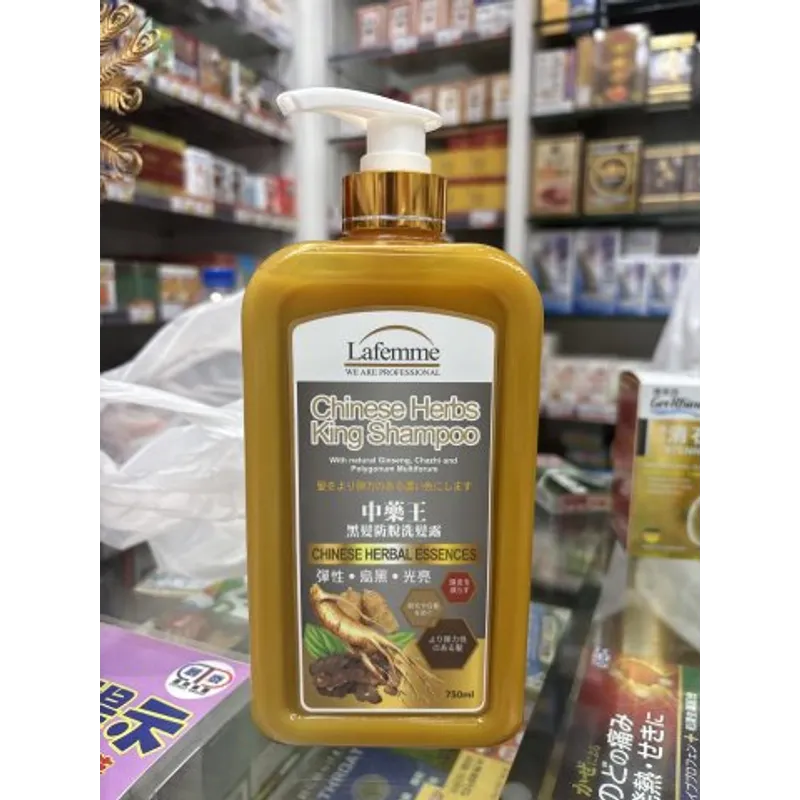 LAFEMME Ginger Hebs 中藥王黑髮防脫洗髮露750ML