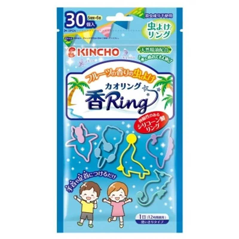 KINCHO 日本金鳥天然精油驅蚊手環 (果香) 30件裝