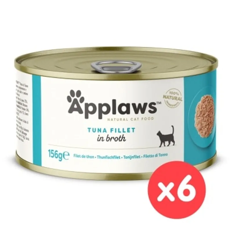 APPLAWS 貓罐頭 - 吞拿魚 (156g x 6) Applaws
