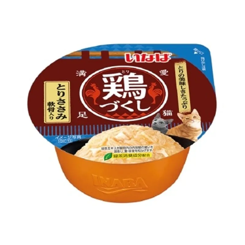 INABA <全雞宴杯裝> 雞肉+雞軟骨 果凍杯 (70g) QIC-13 貓濕糧 863752
