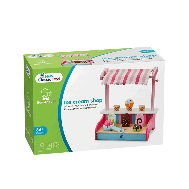 NEW CLASSIC TOYS Bon Appetit木制雪糕店系列套装玩具