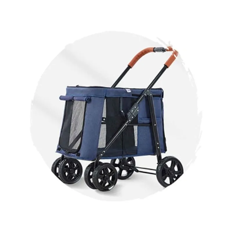 BELLO 時尚版可摺疊狗狗手推車 (寵物承重：30kg)