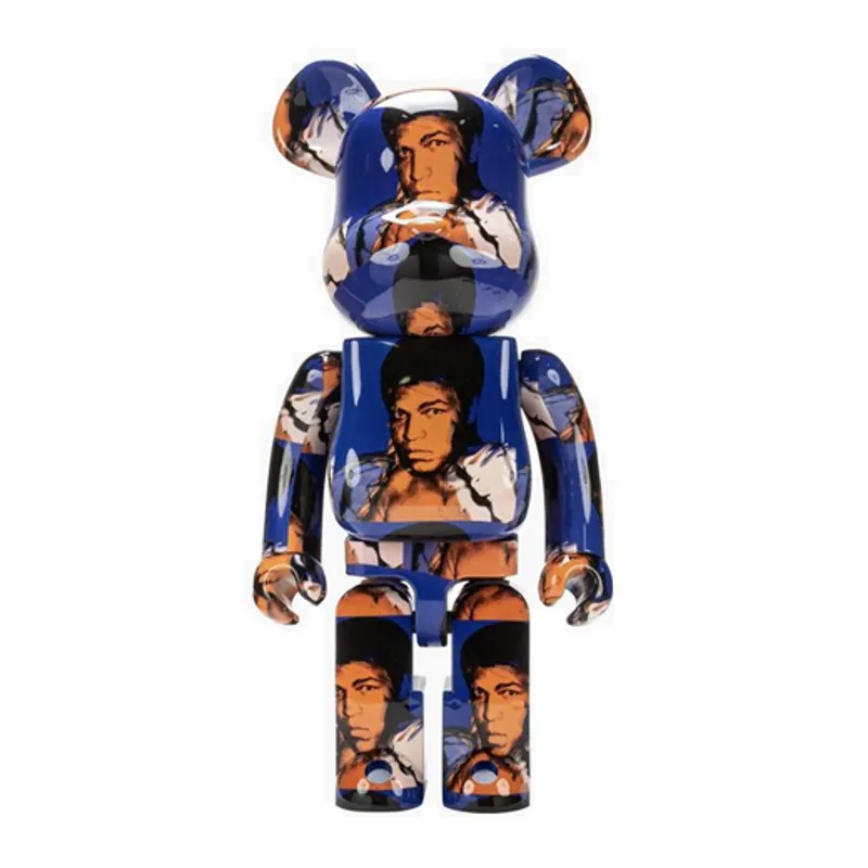 BEARBRICK MC-590325 BEARBRICK 1000% ANDY WARHOL'S MUHAMMAD ALI