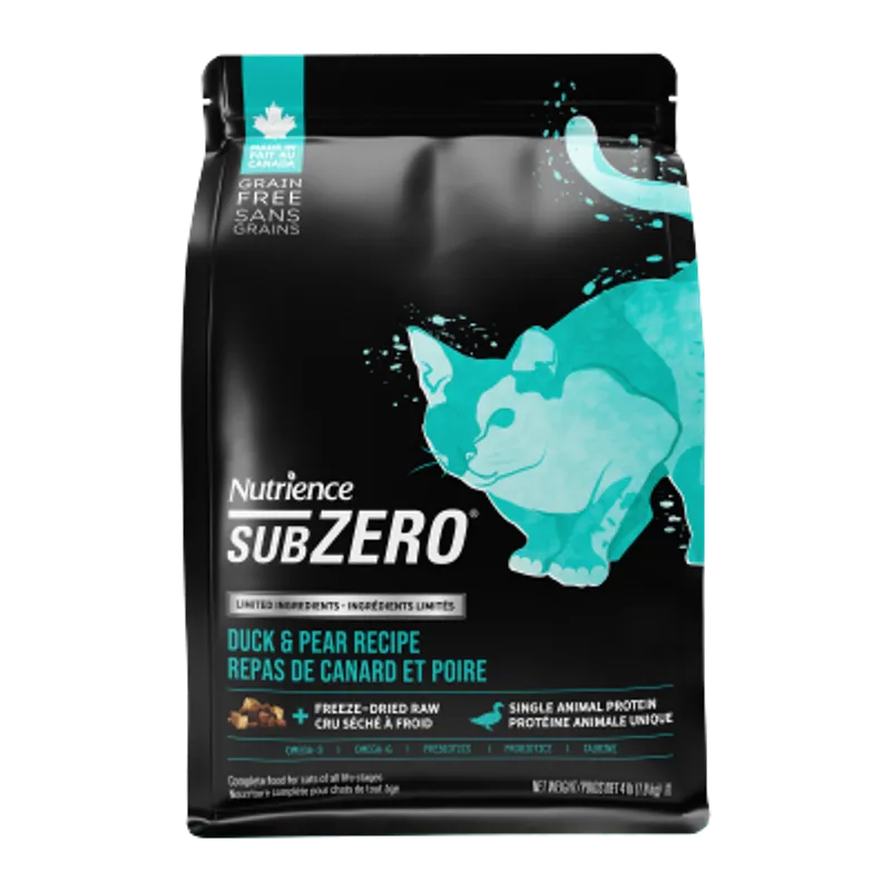 NUTRIENCE SUBZERO 鴨肉 & 梨子配方 (4 lb) 全貓糧 52606