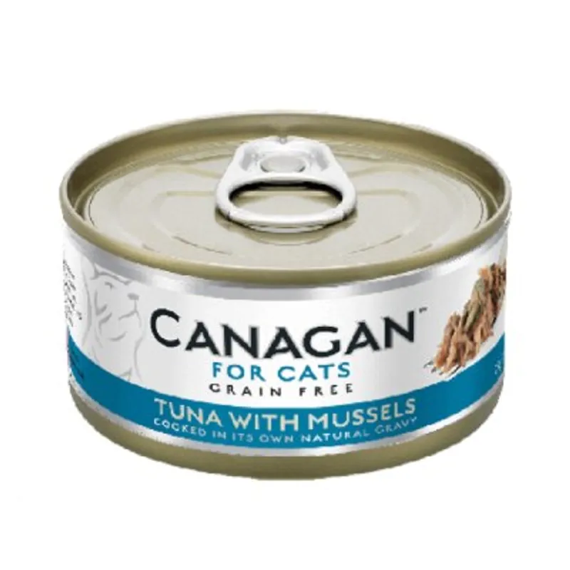 Canagan [WM75] 貓用無穀物吞拿魚+青口配方罐頭 75g