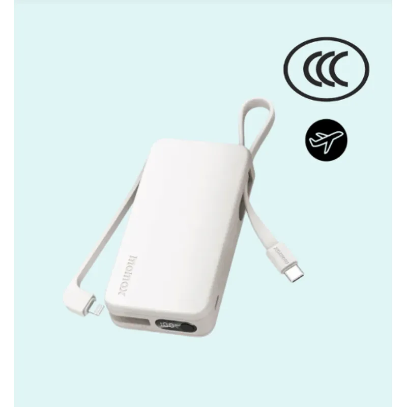 MOMAX 1-Power Vital+ USB-C,Lightning線流動電源 10000mAh 白色