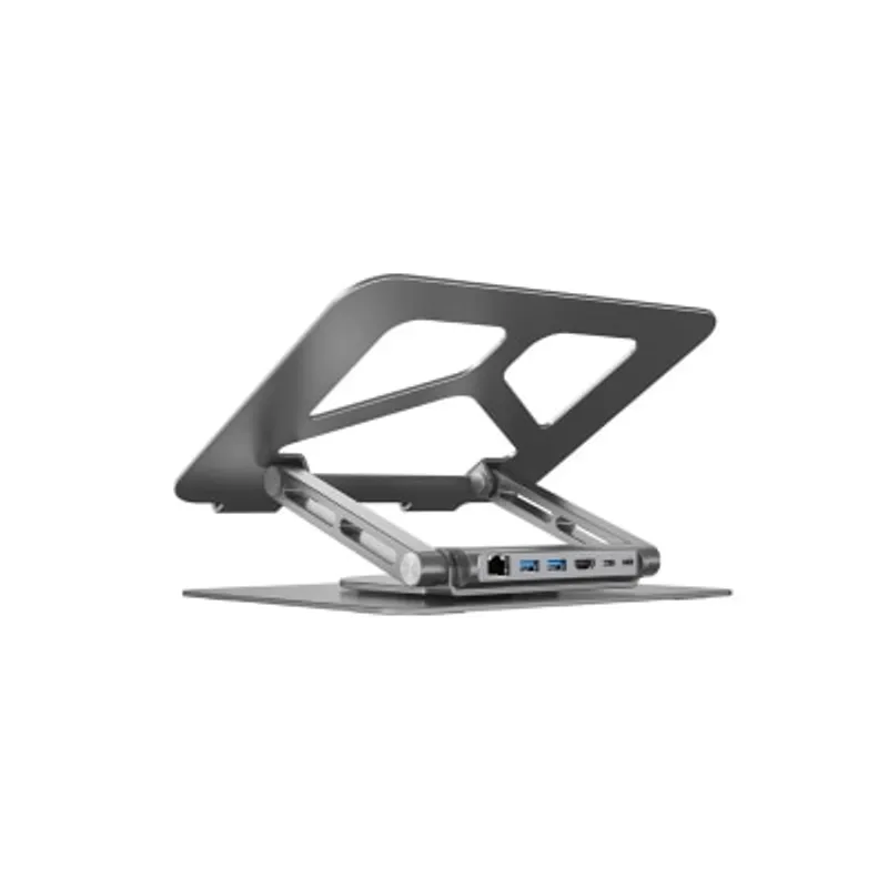 UNITEK 筆記型電腦支架(連可拆式6合1 USB-C Hub)