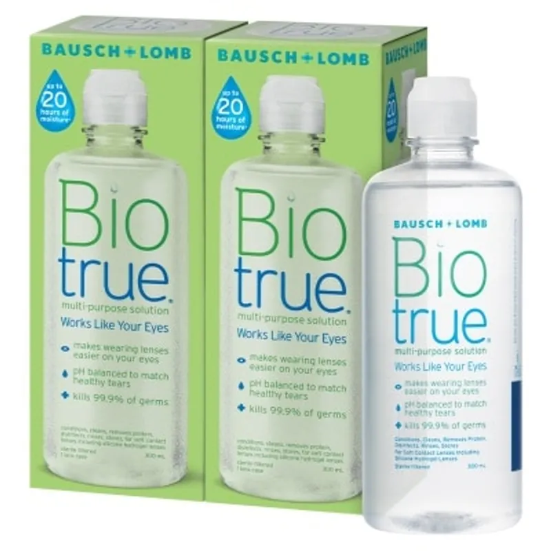 博士倫Biotrue 多功能隱形眼鏡藥水 (300毫克孖裝)