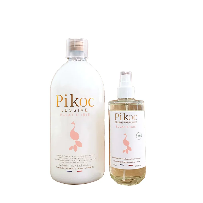PIKOC 有机成份洗衣液履香氛喷雾套装-鶑尾花香味(1升 +200毫升)