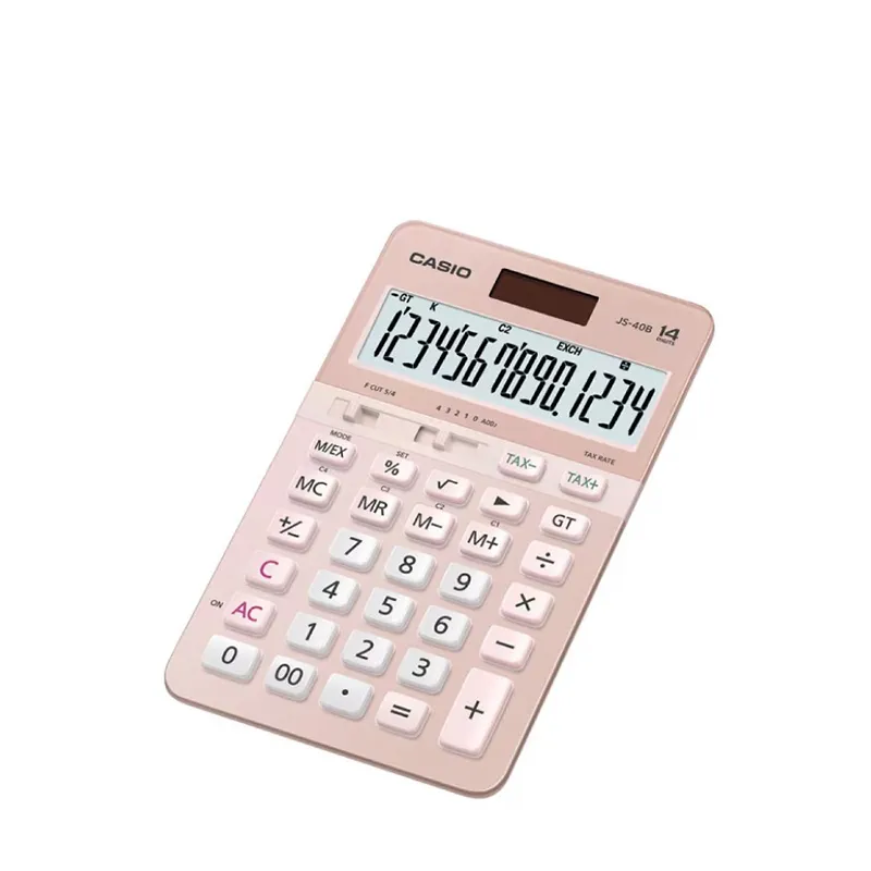 CASIO 桌上型计算器(粉红色) JS40B/PK
