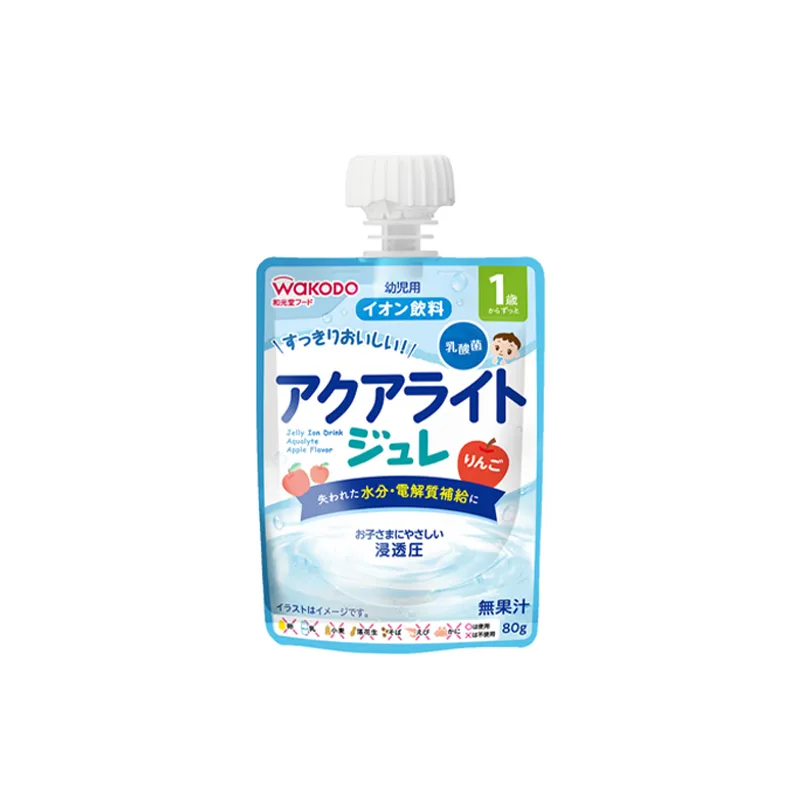 和光堂1岁起苹果味乳酸菌电解果冻 80克