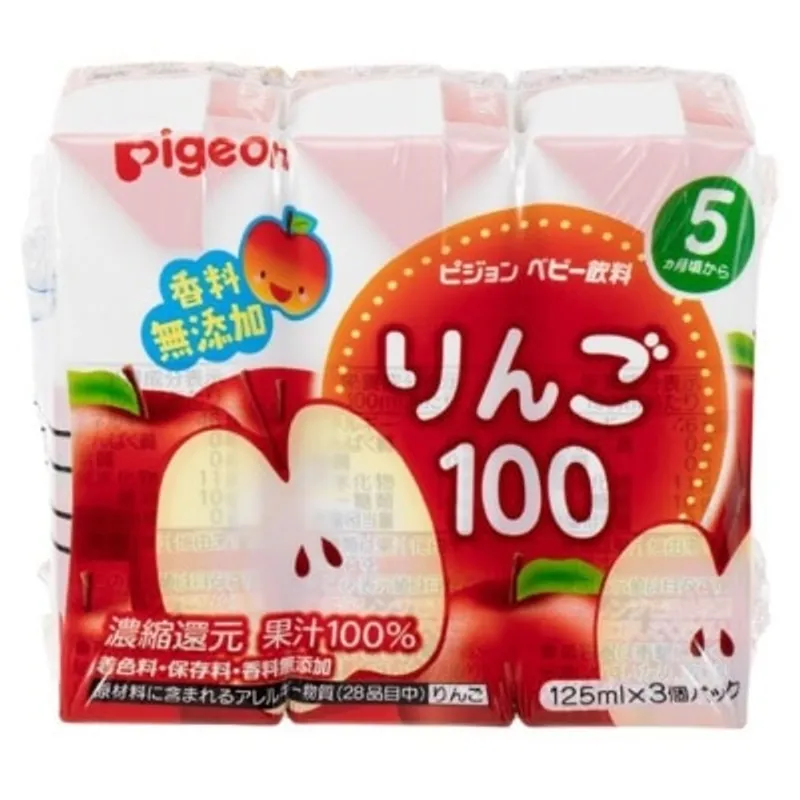 PIGEON貝親 蘋果汁 (125ml x 3支)