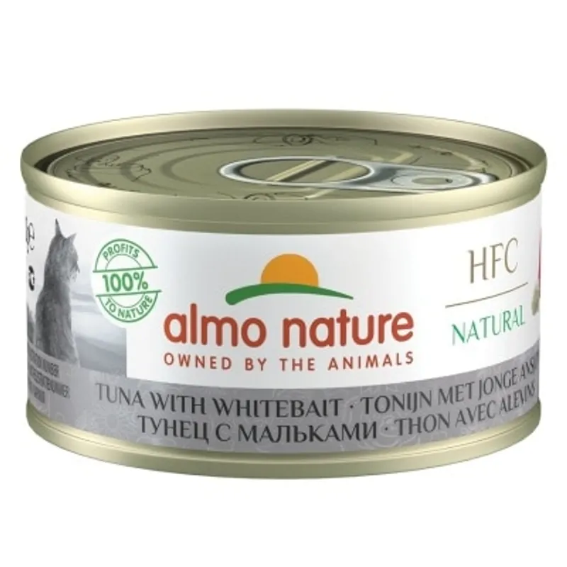 ALMO NATURE HFC Natural 吞拿魚 白飯魚(70g) almo nature貓罐頭