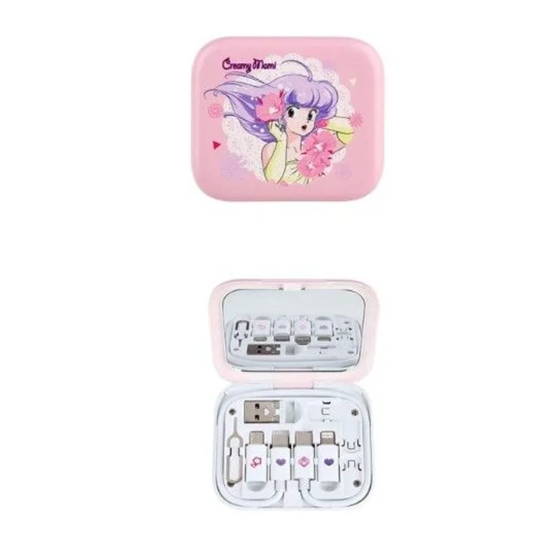 CLUEBOX 6合1數據/充電電線套件連鏡盒(Creamy Mami-粉紅色) CBUSBC1KIT/MA2