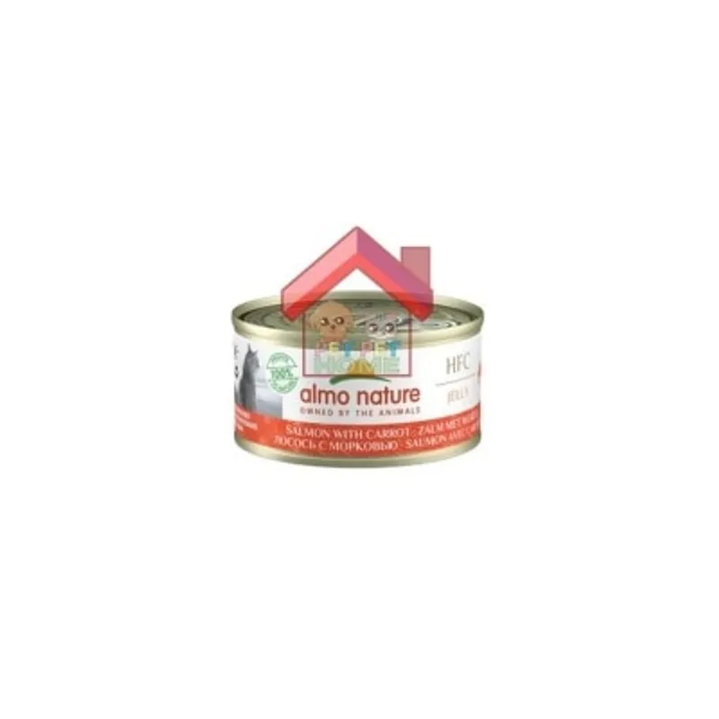 almo nature HFC Jelly - 胡蘿蔔三文魚 貓罐頭 70g [9032]