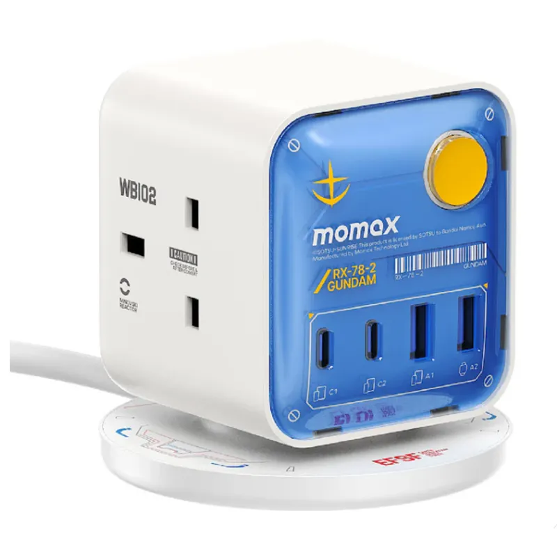 MOMAX 1-Charge Work Flow PD30W 3位拖板2A2C 高達系列-白
