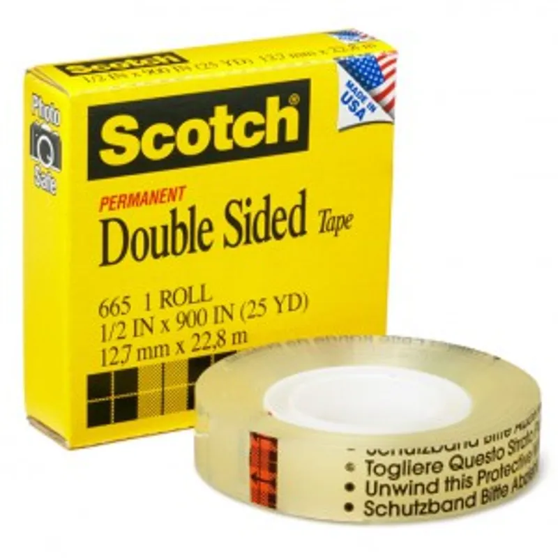 3M 665 1/2″x25yd 雙面膠紙