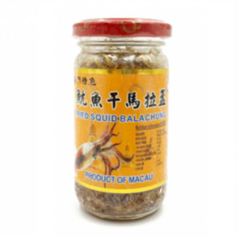 QQ美食-澳門特色魷魚干馬拉盞 150g/瓶