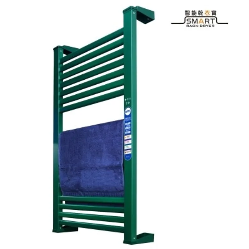 Sanwall ATW01TM-12ULTRA-GRN 18管道掛牆式加大型電熱毛巾架