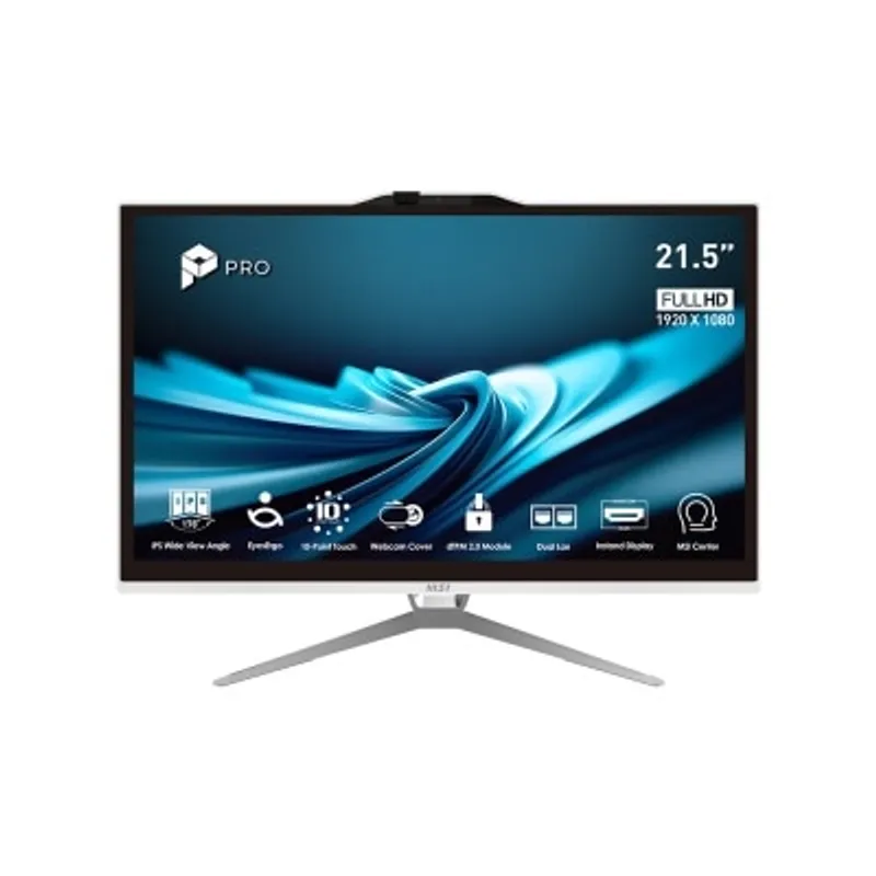 MSI 微星 MSI PRO AP222T 一體式電腦 (21.5" IPS 面板; Intel Pentium Gold G7400 (雙核; DDR4 8GB)(AI-MA22214)