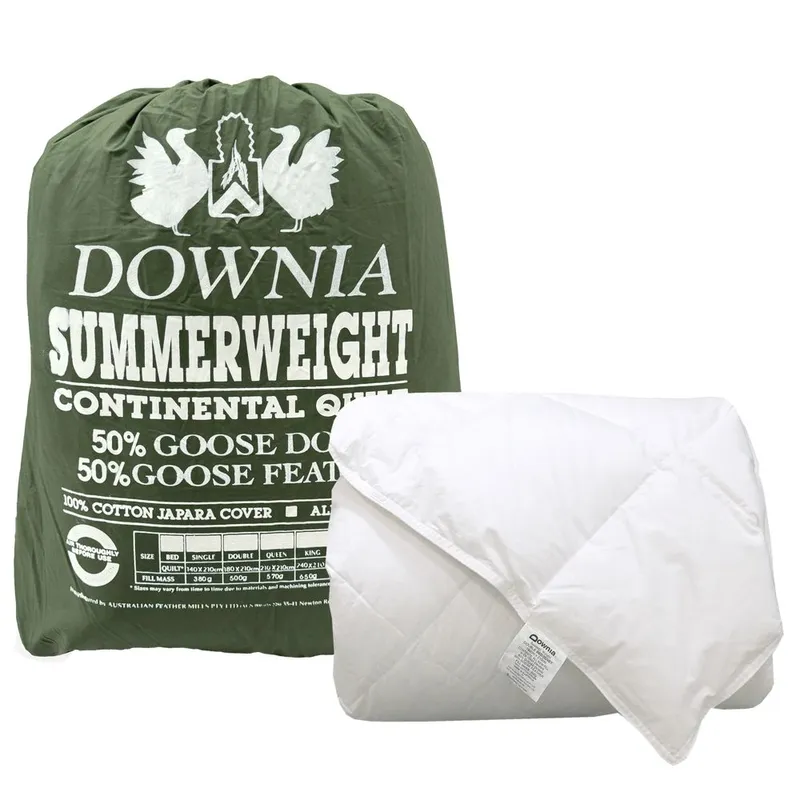 DOWNIA 澳洲製 50% 白鵝绒薄被