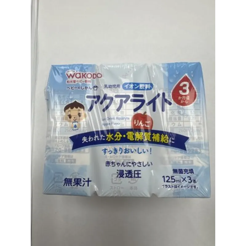 和光堂 3個月起嬰兒電解質飲品(蘋果味)125ml*3支