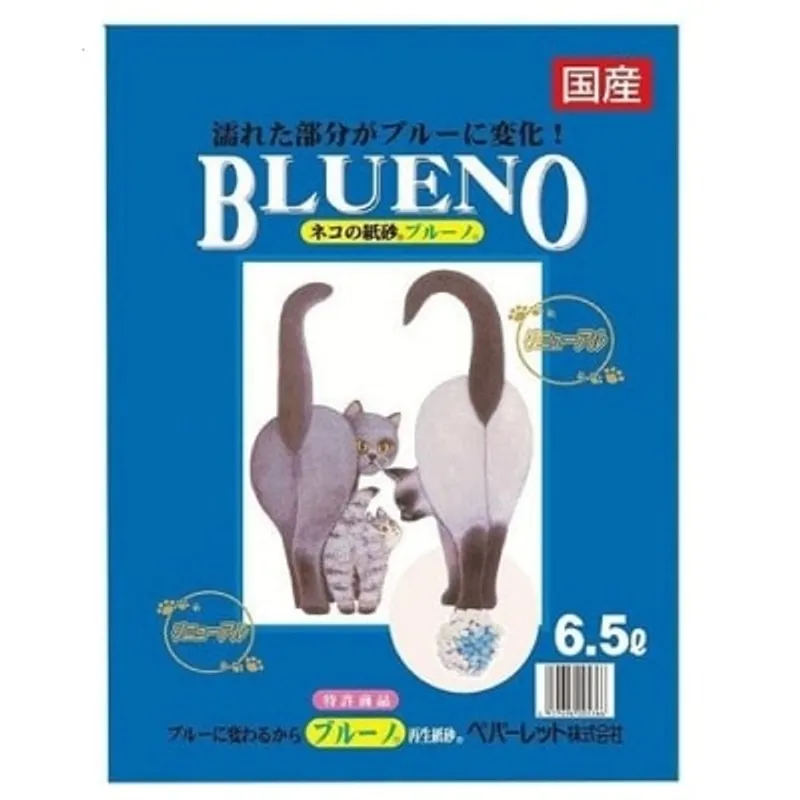 BLUENO Blueno 紙製凝固再生貓砂 6.5L [日本]