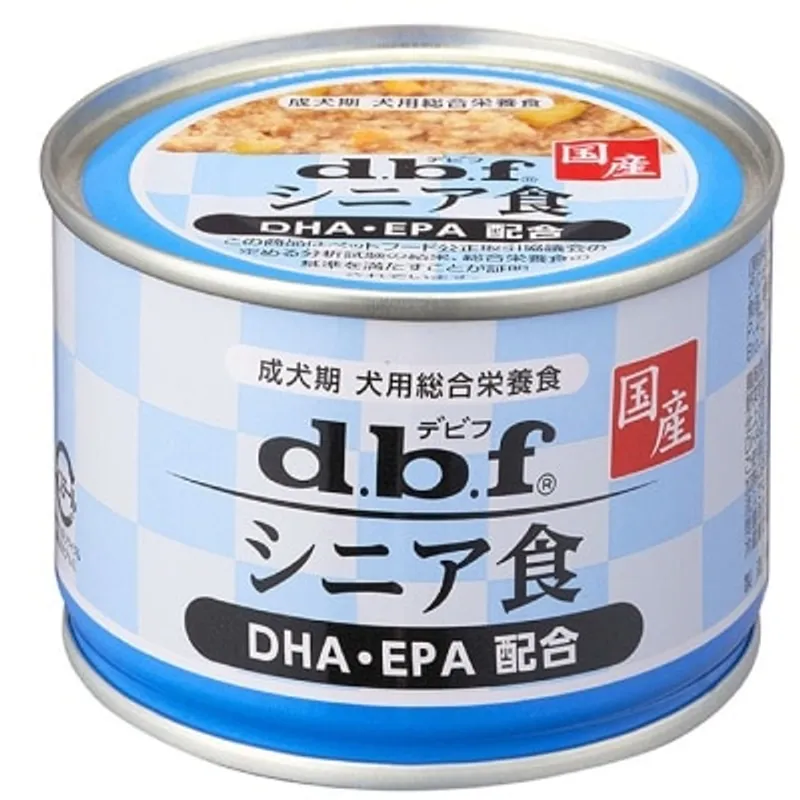 D.B.F 雞肉+野菜 (DHA•EPA 添加)(150g) 老年犬罐頭 - d.b.f