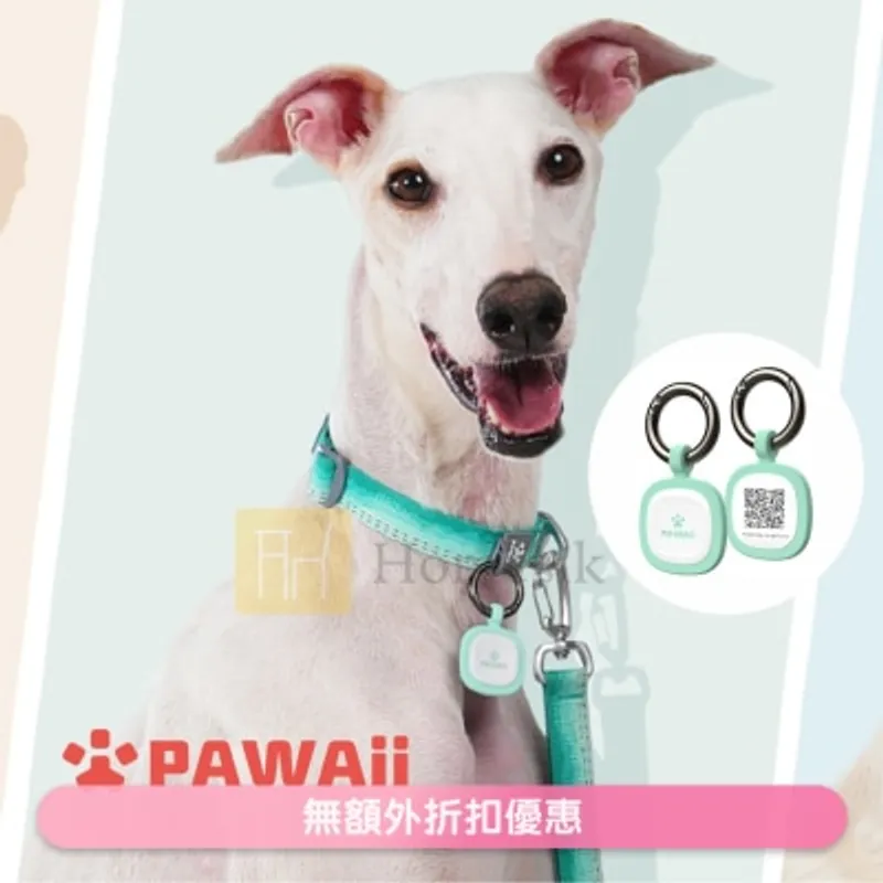 PAWAii 寵物ID TAG 防走失吊牌 (綠色) (商家直送-5個工作天內送到府上;滿$500免運)