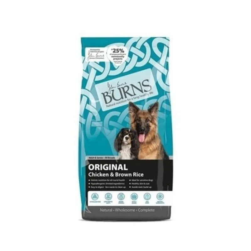 BURNS 雞肉糙米配方狗乾糧 12kg [BSCC12]