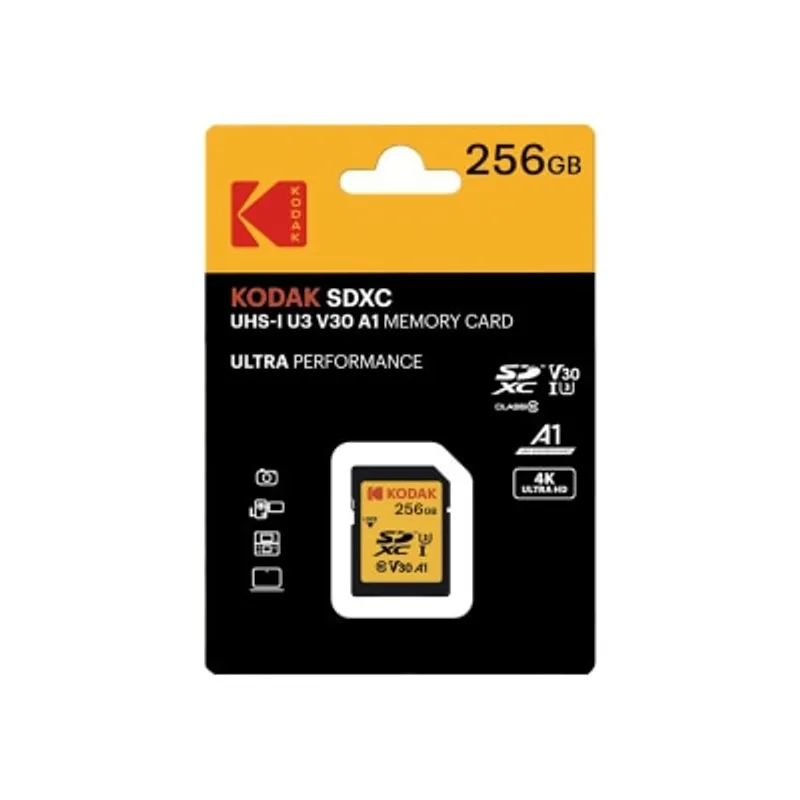 KODAK 柯達 SD 256GB UHS-I U3/V30/A1 記憶卡