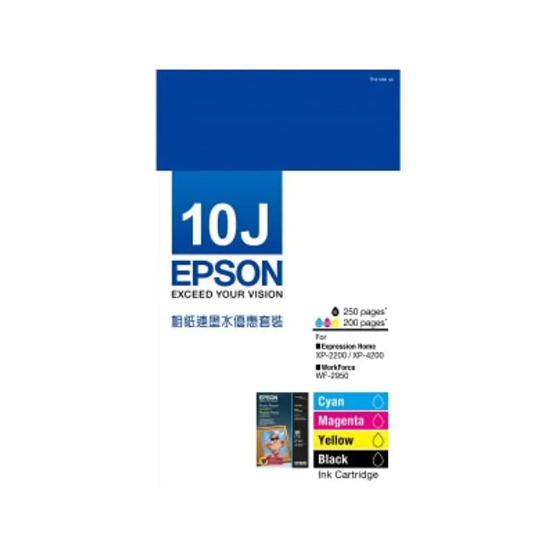 EPSON 愛普生 T10J 相紙連墨水優惠套裝 (C13T10J183H0)